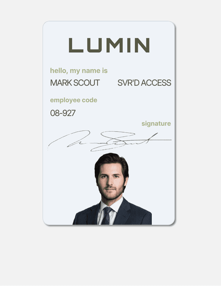 Lumin Employee Badge